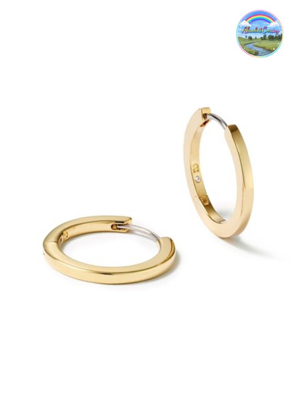 14K Gold Plated Huggie Hoop Earrings Small Dainty Hypoallergenic